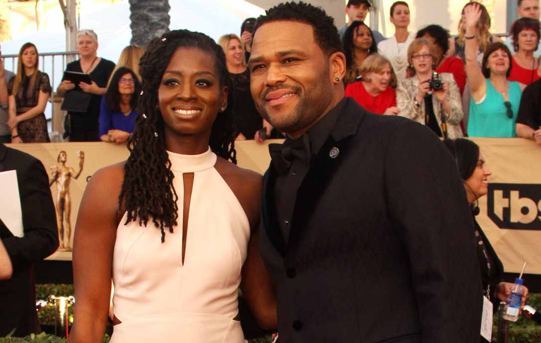 American actor, Anthony Anderson with Alvina Stewart