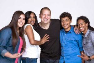 Gary Owen with wife Kenya and kids