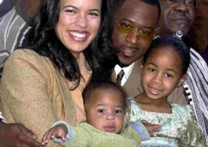 Martin Lawrence and Shamicka Gibbs with their daughters