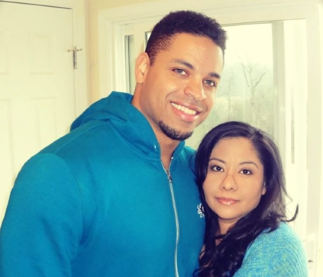 Hodgetwins, Keith in blue jacket with his wife, Elizabeth