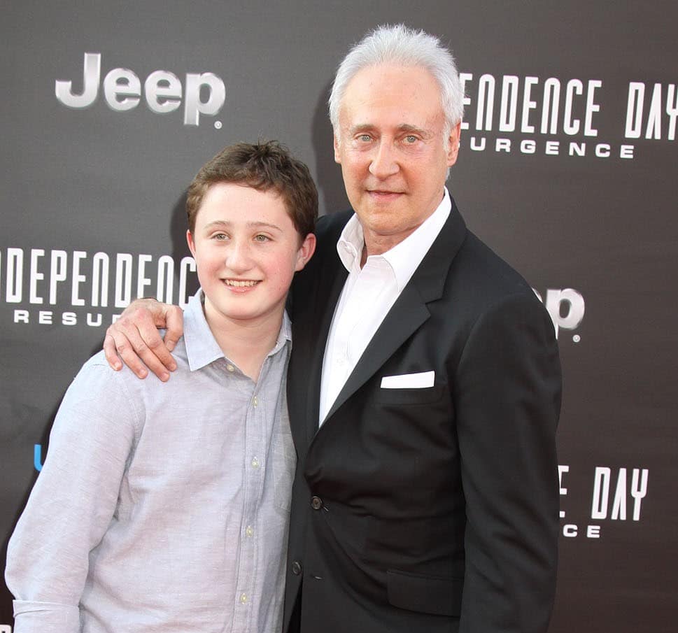 Image of Brent Spiner with his son with Loree McBride, Jackson Spiner