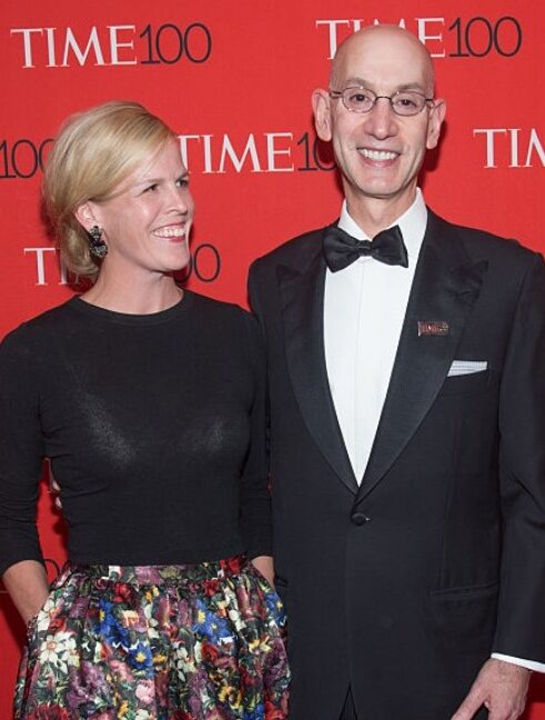 Image of Adam Silver with his wife Maggie Silver 