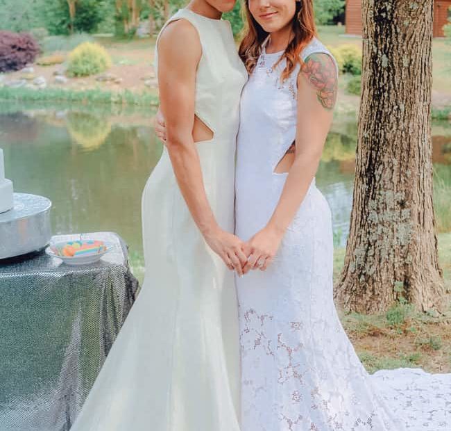 Image of Newlywed Andraya Carter and Bre Austin