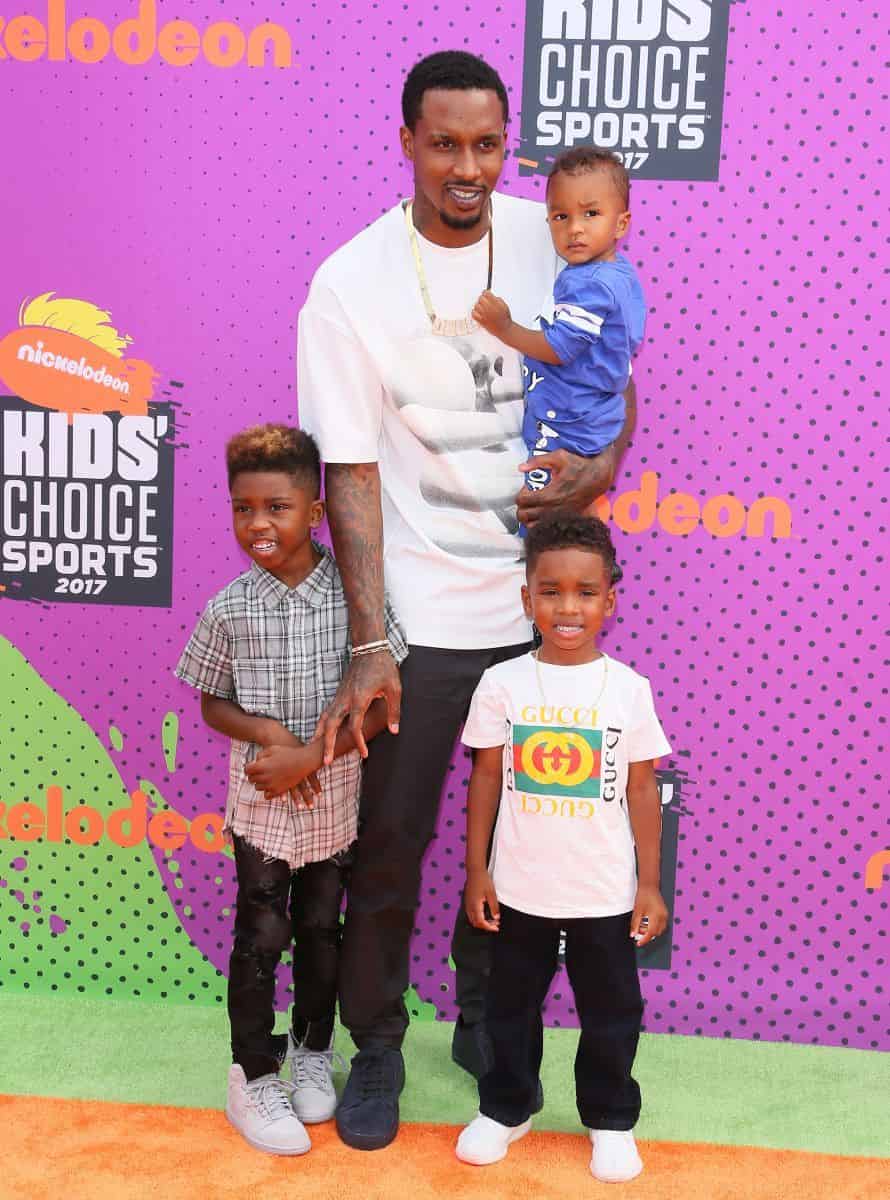 Image of Brandon Jennings with his kids