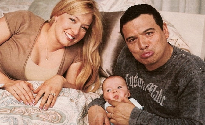 Image of Carlos Mencia and his family