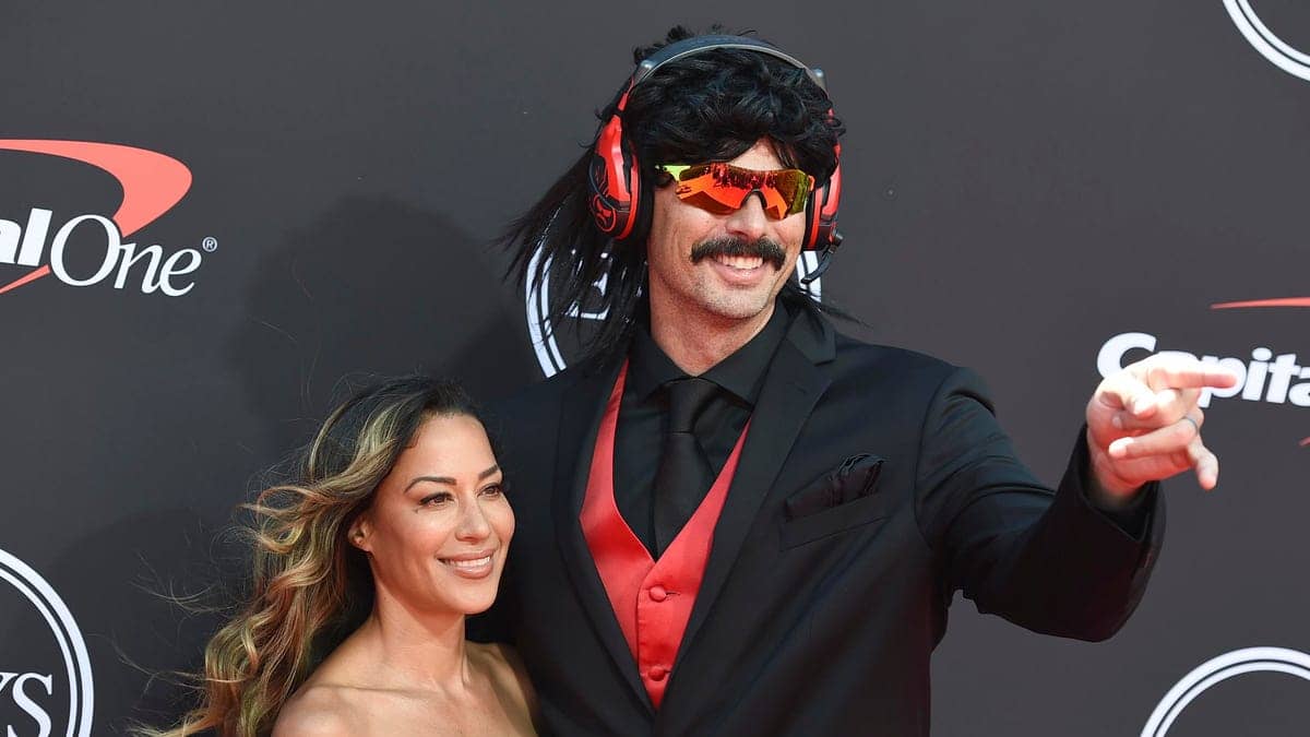 Image of Dr. Disrespect and his Wife Mrs. Assassin, they are both online streamers 