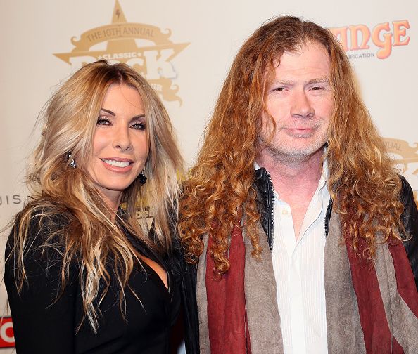 Image of Dave Mustaine with his wife, Pamela Anne Casselberry