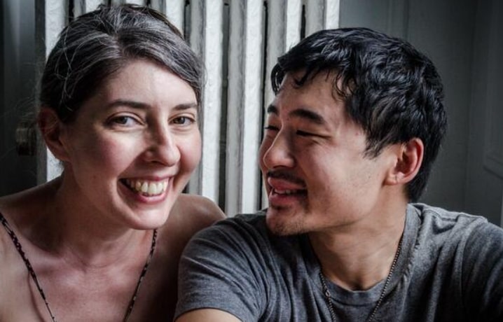 Image of Francis Lam with his wife, Christine Gaspar