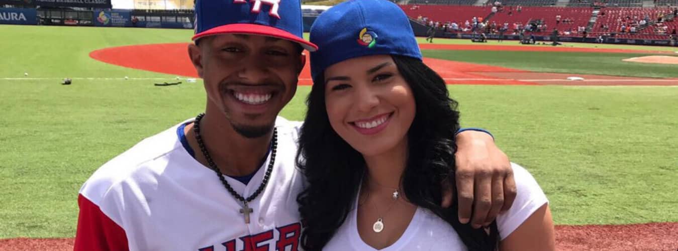 Image of Francisco Lindor with his former girlfriend, Nilmarie Huertas