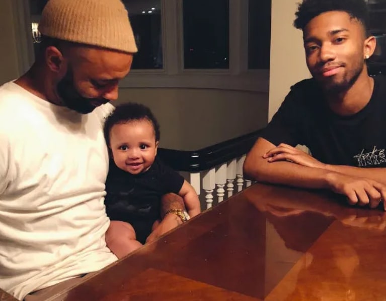 Image of Joe Budden with his sons, Trey and Lexington Budden