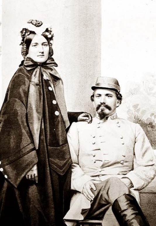 Image of John Hunt Morgan with his wife, Martha Ready