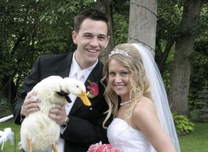 Image of Justin Flom with his wife, Jocelyn Flom