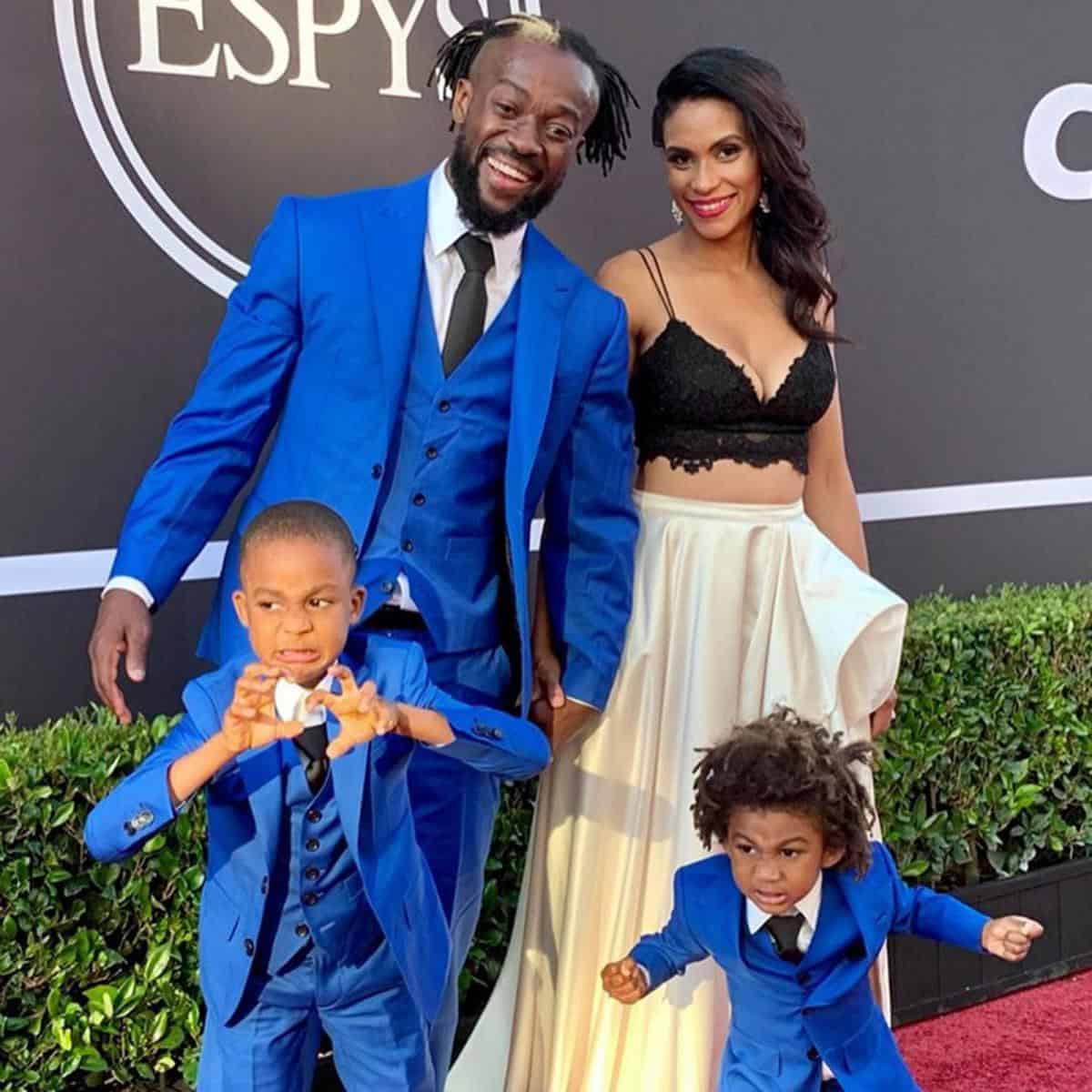 Kofi Kingston is Married to Wife Kori Campfield. 3 Kids.