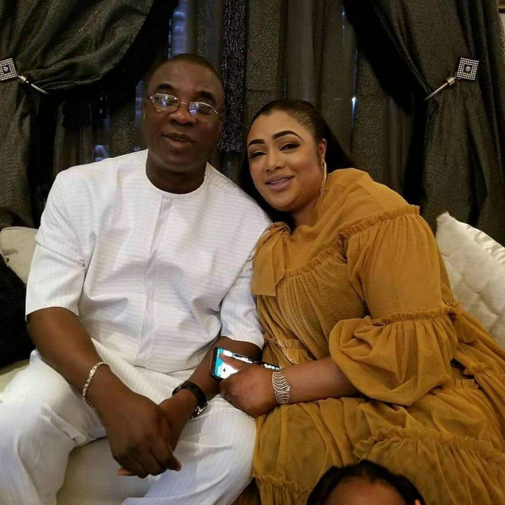 Image of Kwam 1 with his former wife, Fathia Opeyemi