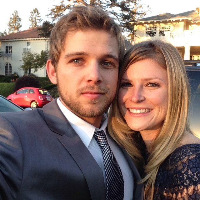 Image of Max Thieriot with his wife, Lexi Thieriot