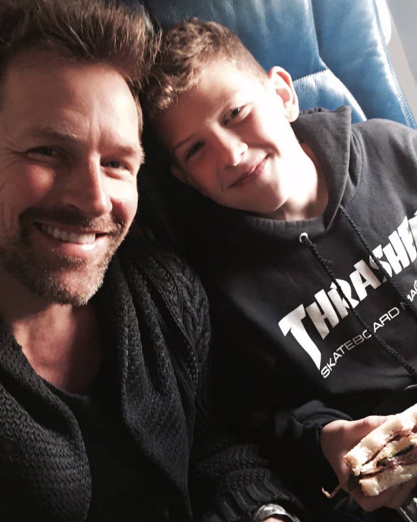 Image of Paul Greene with his son, Oliver Greene