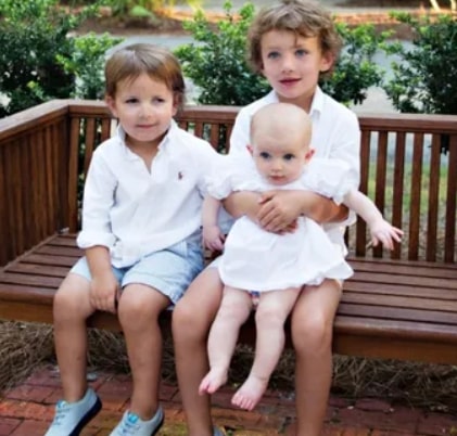 Image of Pete and Carolyn Golding's kids, William Braxton Golding, Bentley Golding, and Bailey Golding