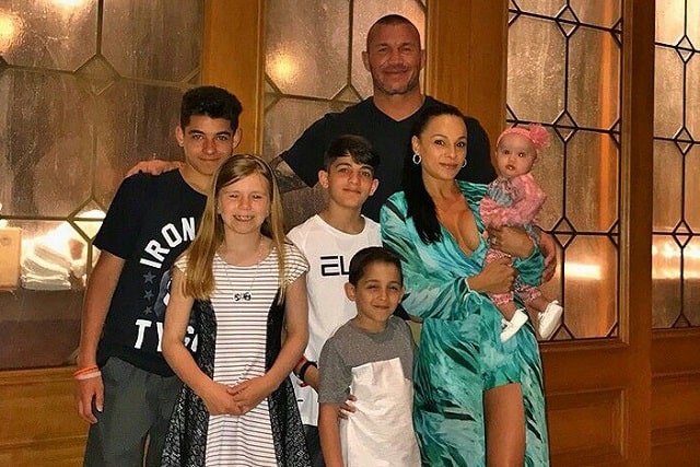 Image of Randy Orton and Kimberly Kessler with their kids