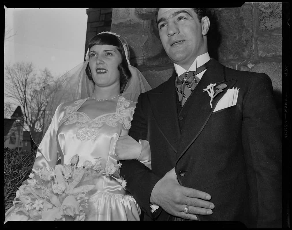 Image of Rocky Marciano with his wife Barbara Cousins 