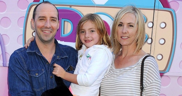 Image of Tony Hale, Martel Thompson, and their daughter 