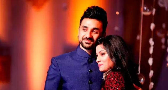 Image of Vir Das with his wife, Shivani Mathur
