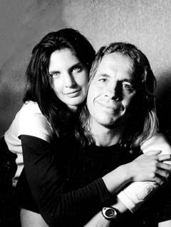 Image of Bret Hart with his second wife, Cinzia Rota