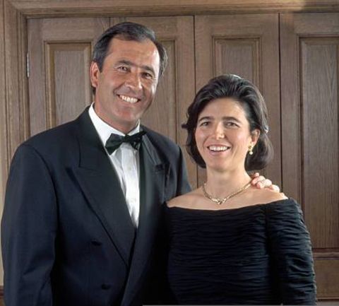Image of Seve Ballesteros with his wife, Carmen Botin O’Shea