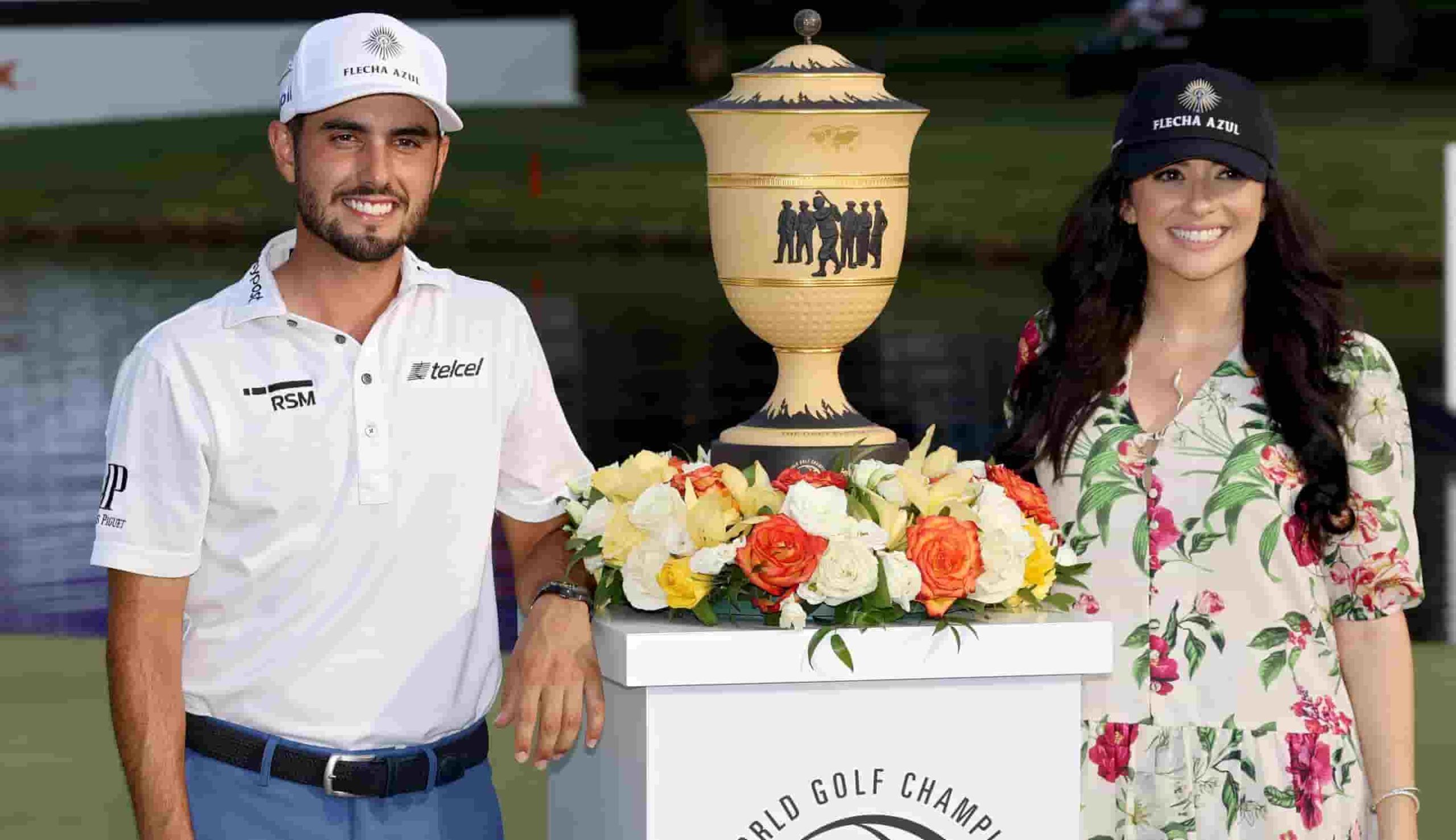 Image of Abraham Ancer with his girlfriend, Nicole Curtright