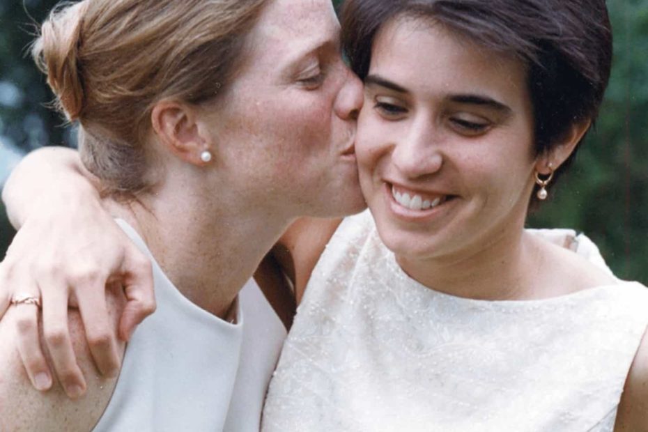 Image of Amy Walter with her wife, Kathryn Hamm