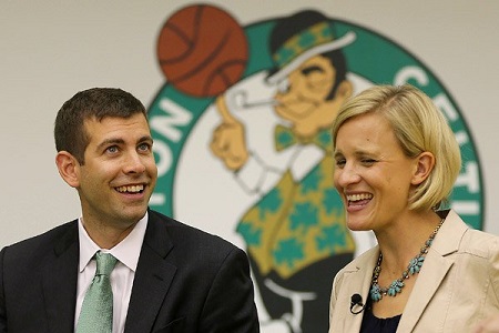 Image of Brad Stevens with his wife, Tracy Wilhelmy Stevens