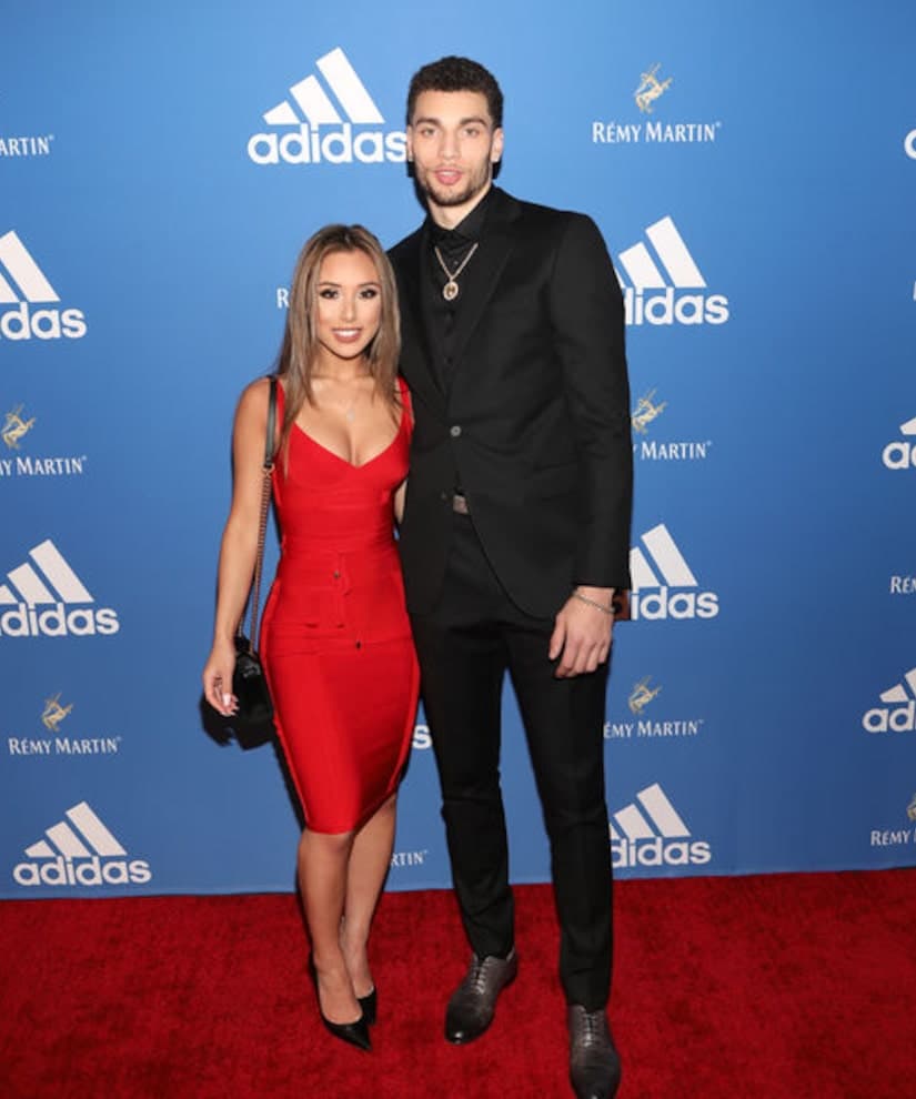 Image of Chicago Bulls Star Forward with his Girlfriend Hunter Mar 