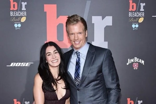Image of Chris Simms with his wife, Danielle Marie Puleo Simms