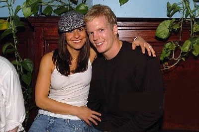 Image of Chris Simms with his wife, Danielle Marie Puleo Simms 