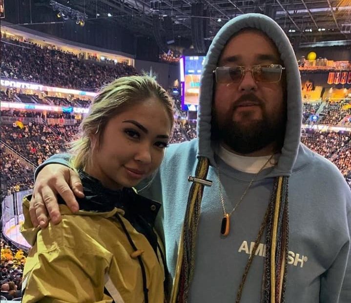 Image of Chumlee with his wife, Olivia Rademann