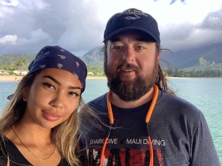 Image of Chumlee with his wife, Olivia Rademann