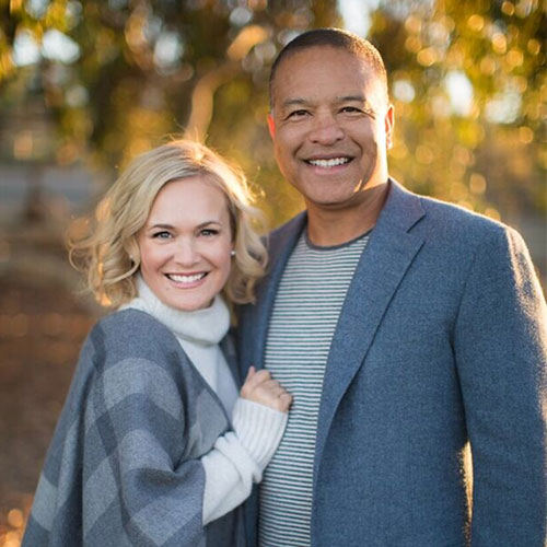 Image of Dave Roberts with his wife, Tricia Roberts