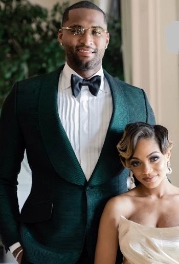 Image of DeMarcus Cousins with his wife, Morgan Lang