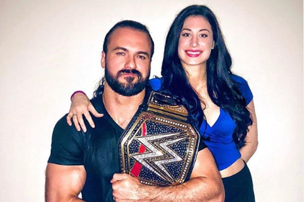 Image of Drew McIntyre with his wife, Kaitlyn Frohnapfel