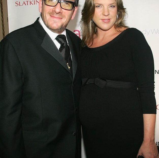 Image of Elvis Costello with his wife, Diana Krall