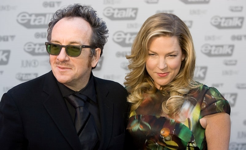 Image of Elvis Costello with his wife, Diana Krall