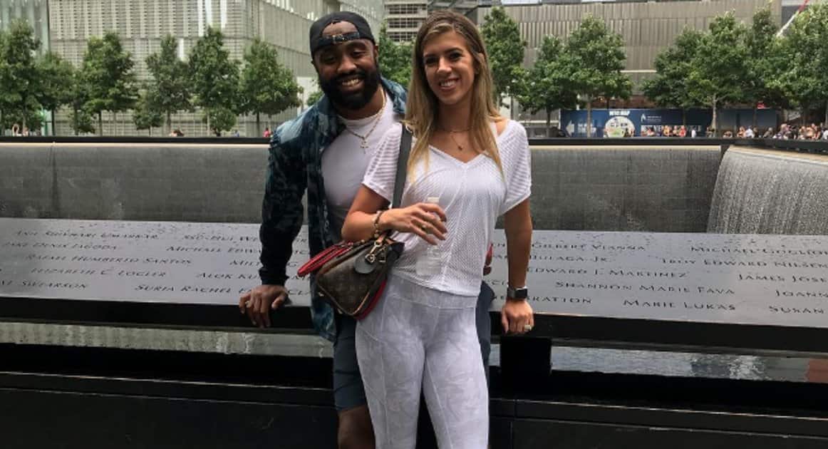 Image of Everson Griffen with his wife, Tiffany Griffen