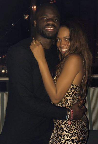 Image of Frances Tiafoe with his girlfriend, Ayan Broomfield