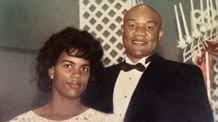 Image of George Foreman with his wife, Mary Martelly