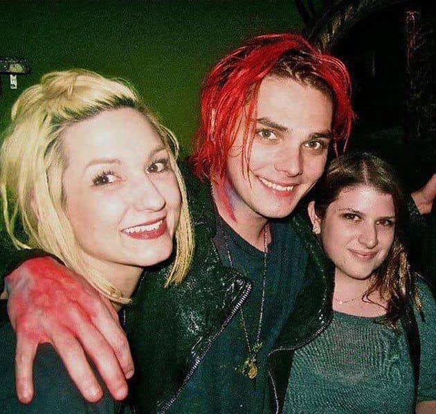 Image of Gerard Way and Lyn-Z with their daughter, Bandit Lee Way