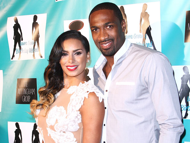 Image of Gilbert Arenas with his ex-wife, Laura Govan 