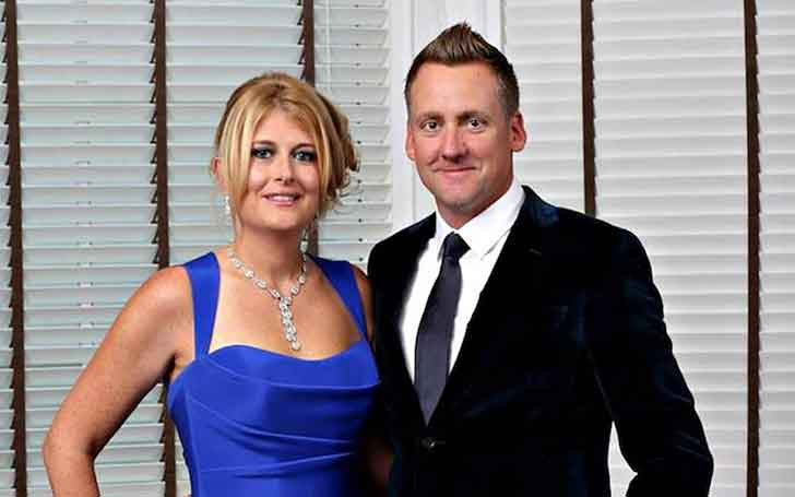 Image of Ian Poulter with his wife, Katie Poulter 
