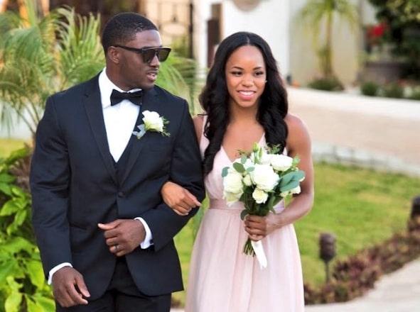 Image of Jalen Ramsey with his wife, Breanna Tate