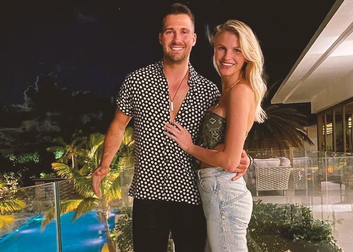 Image of James Maslow with his current girlfriend, Caitlin Spears