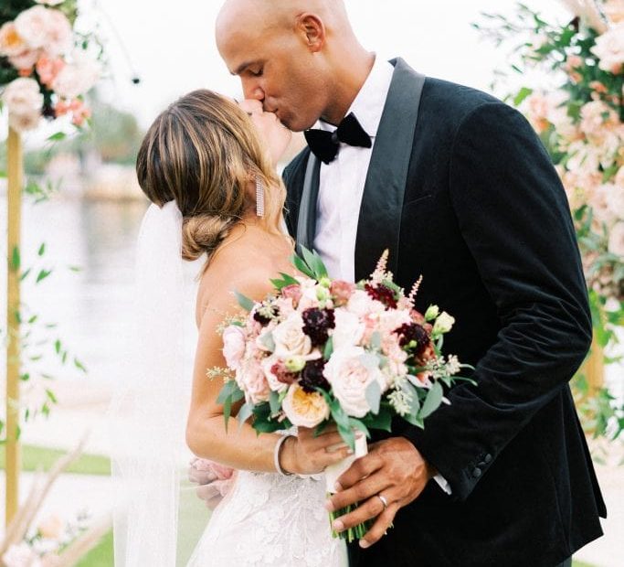 Image of Jason Taylor with his wife, Monica Taylor