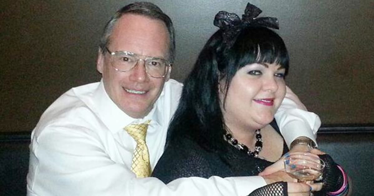Image of Jim Cornette with his wife, Stacey Goff